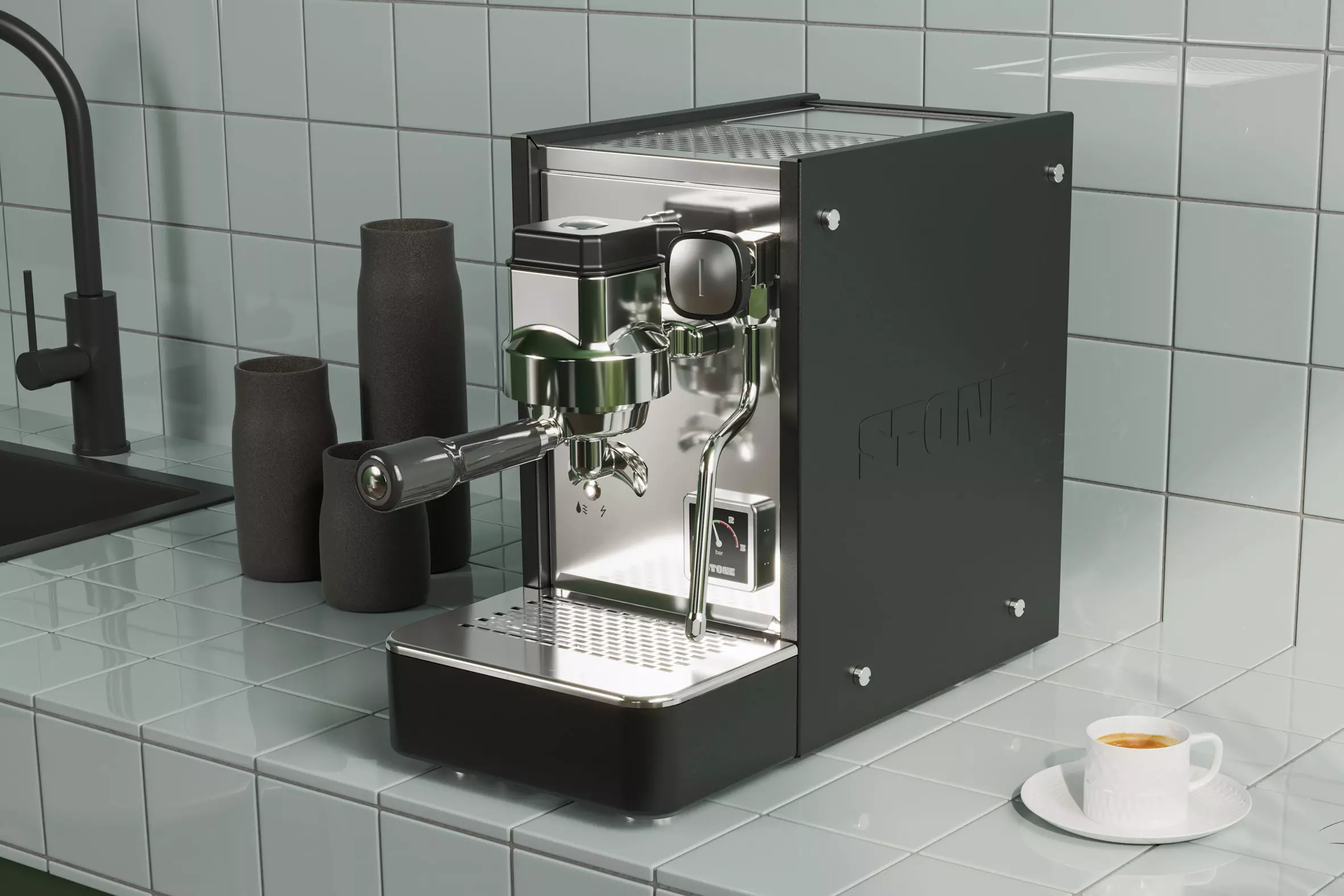 Pákový kávovar Stone Espresso Lite Black | Lázeňská káva